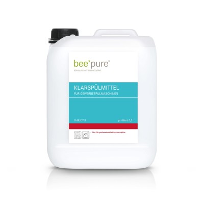 bee*pure® Rinse aid for industrial dishwashers - 10 liter