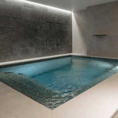 Zwembaden, sauna's optimale natuursteen bescherming