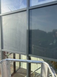 Before and after treatment with renovation coating gloss